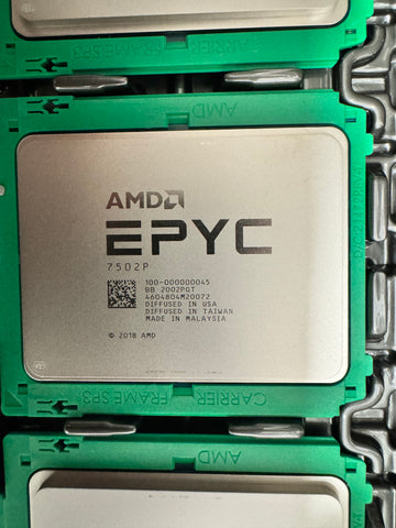 AMD EPYC 7502P Processor 32 Cores 2.5GHz 100-000000045 Tray
