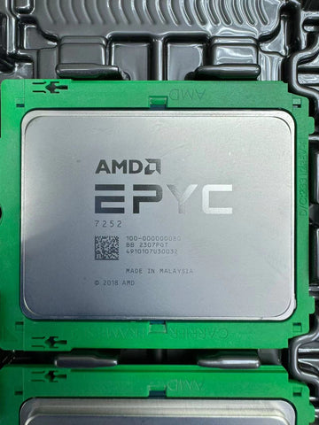 AMD EPYC 7252 Server Processor - 3.1GHz 8 Core - 100-000000080, OEM Tray